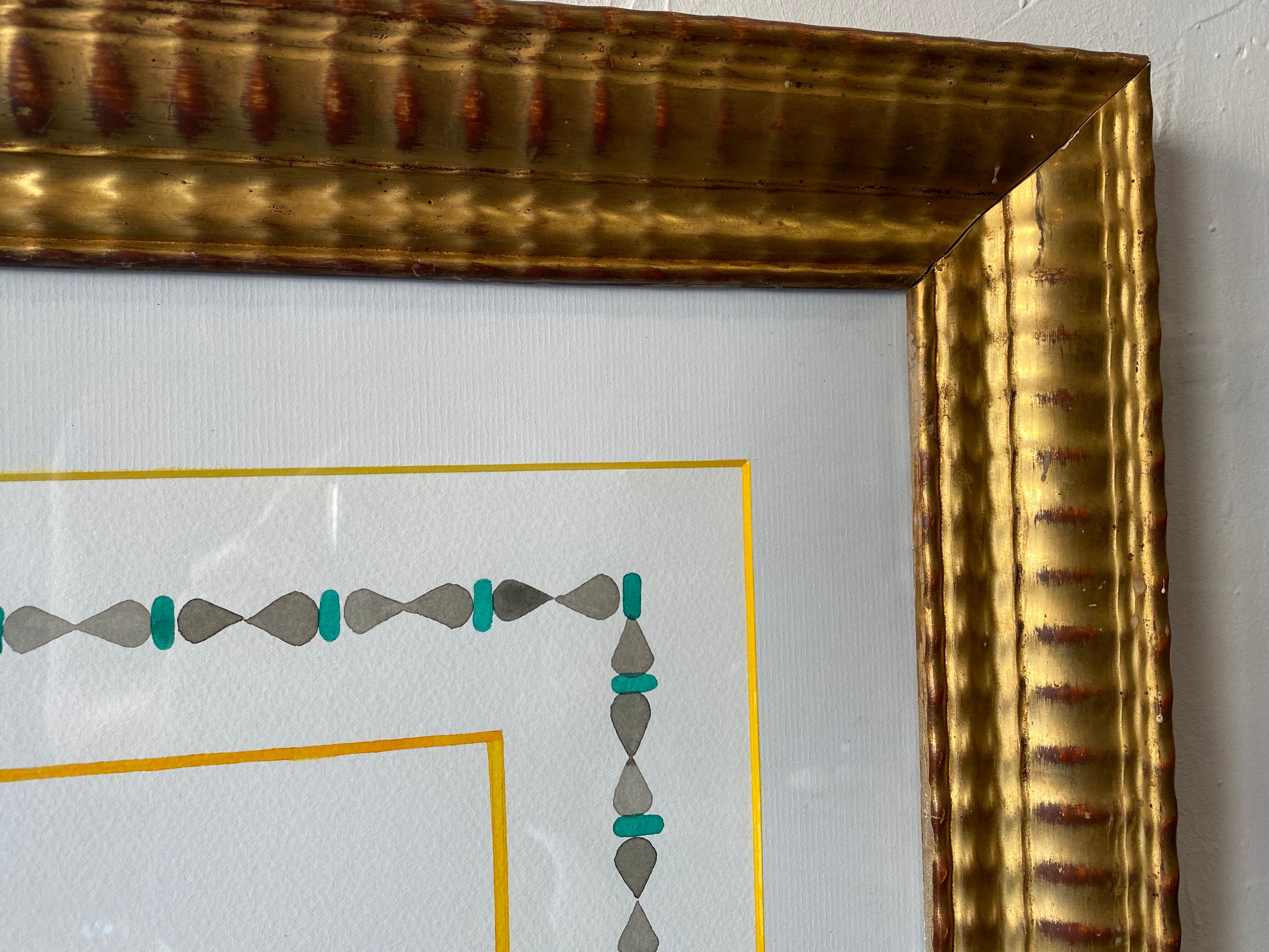 Trumeau old gilded mirror