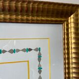 Trumeau old gilded mirror