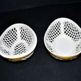 Malicorne perforated ceramic egg box – vintage sweet jar