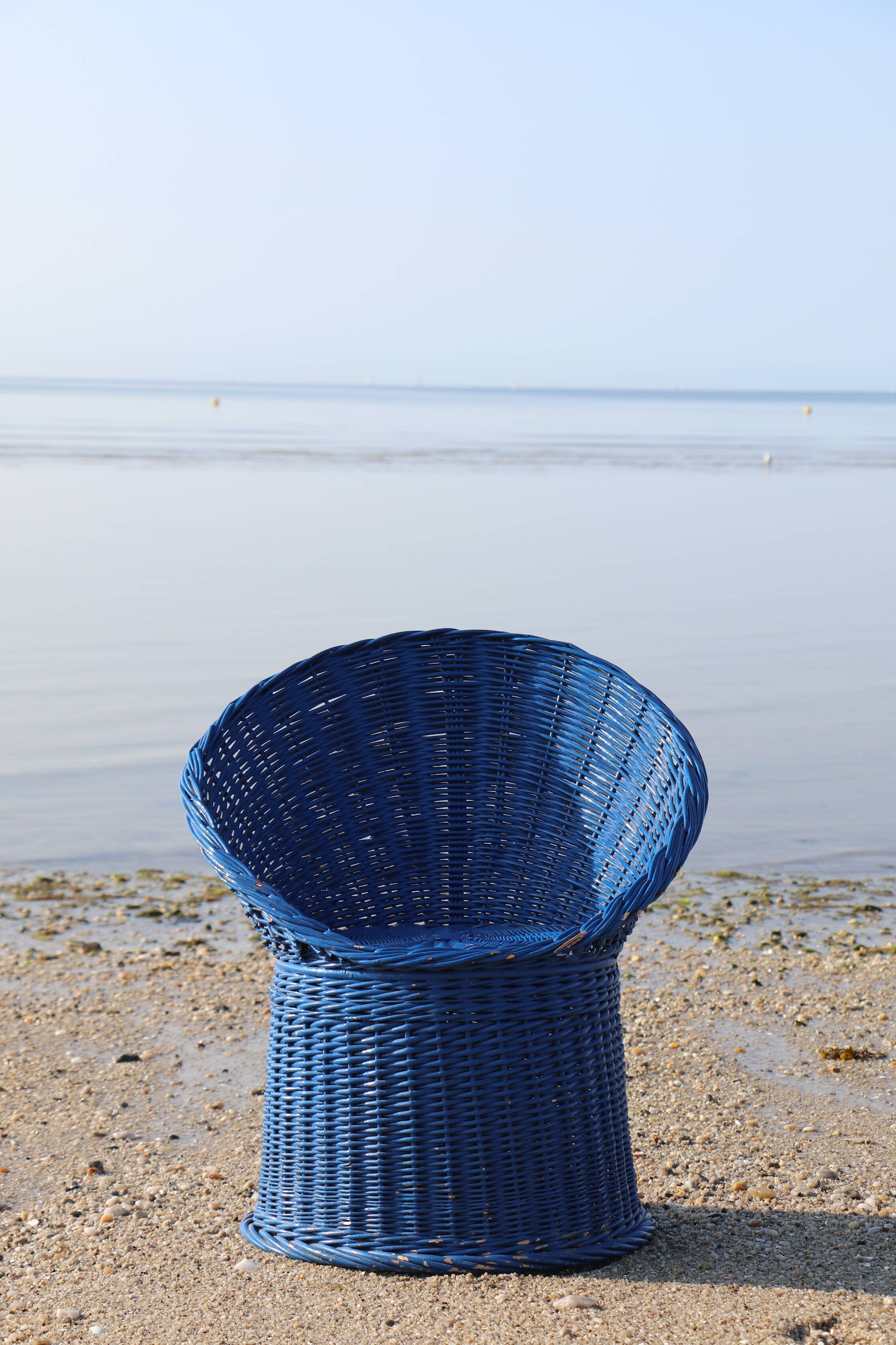 Wicker armchair, basketry – Ouessant - Brittany
