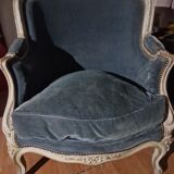 Armchairs bergère cabriolet style louis xv