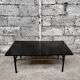 Table noir basse Formica noir vintage design