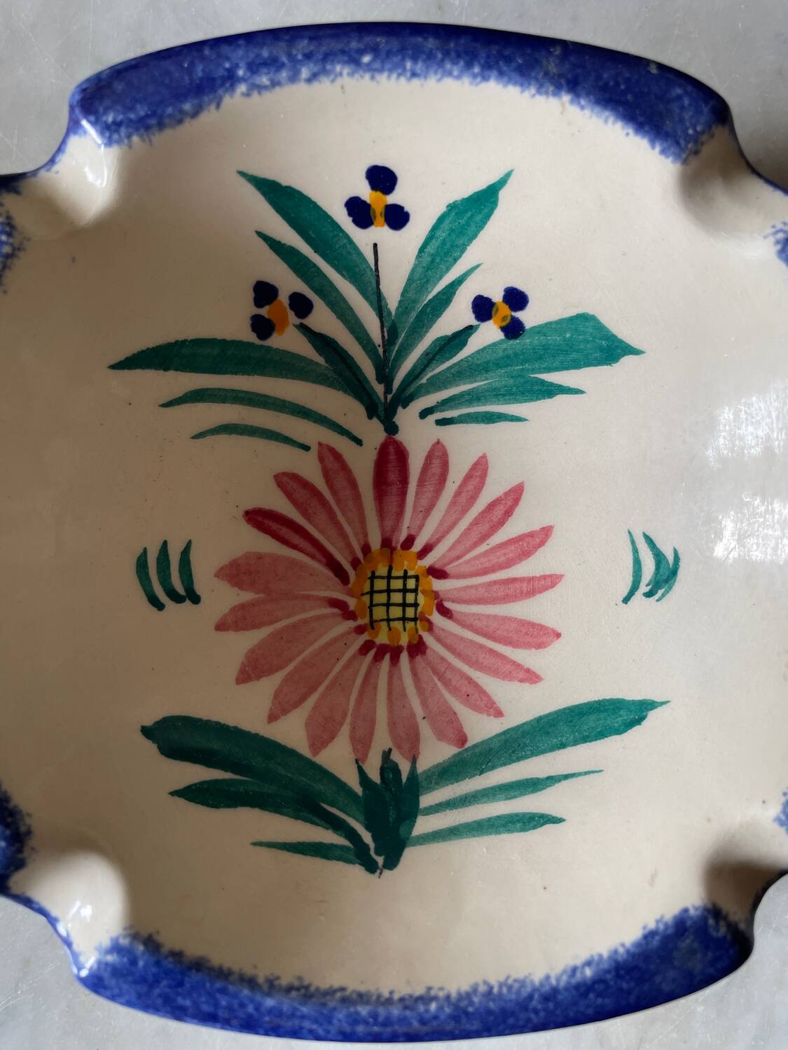 Vintage Henriot Quimper Ashtray