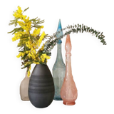 Vase rond noir