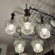 Mid-century modern cascade chandelier veb narva leuchten, germany, 1970s.