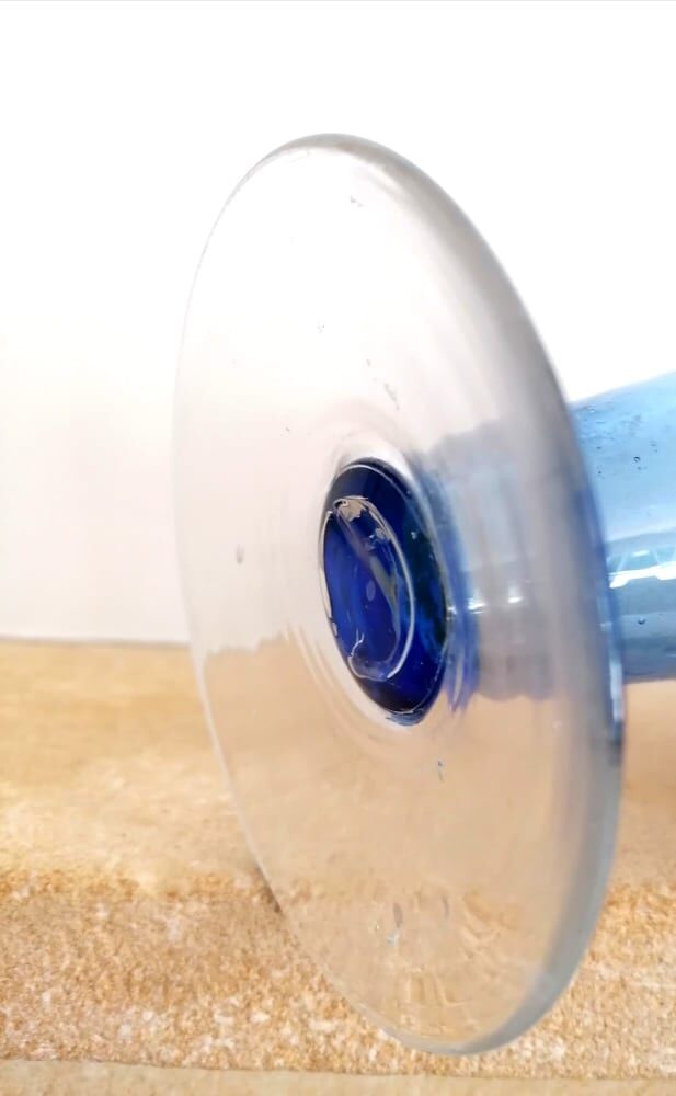 Biot bubble glass vase