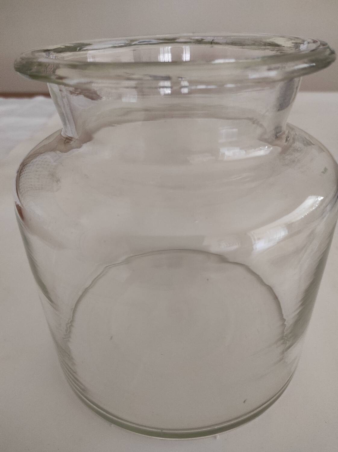 Thick glass vase