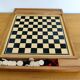 Reversible vintage wooden game board