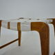Tabouret Jan Vanek en chêne, Tchécoslovaquie