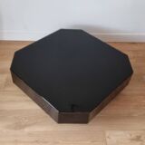 Octagonal lacquered coffee table