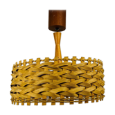 Wooden suspension lamp, Sweden, 1960s
