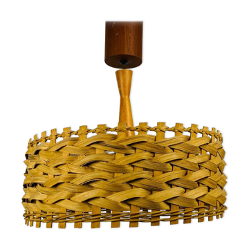Wooden suspension lamp, Sweden, 1960s