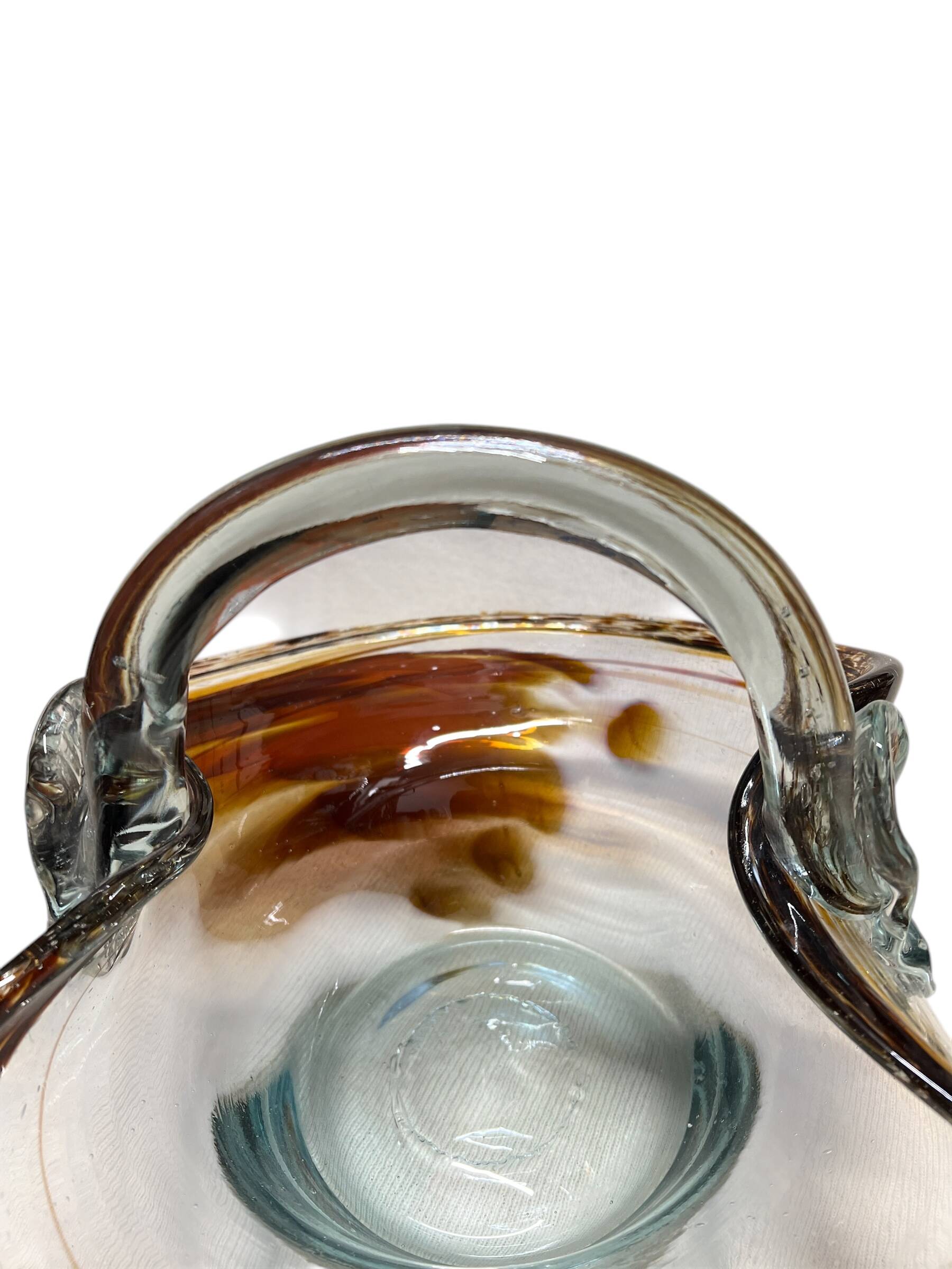 Jean Claude Novaro Glass Fruit Basket