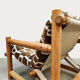 Scandinavian vintage pine lounge chair Hameen Kalustaja