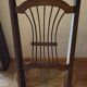 Antique nursing chair in wood and straw from Brittany (late 19th / early 20th century)