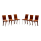 Postmodern Walnut Dining Chairs, Italy, 1980s