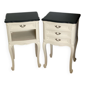 Pair of Louis XV style bedside tables