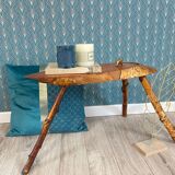 Handcrafted tripod stool