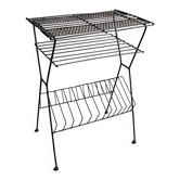 Metal magazine/vinyl rack