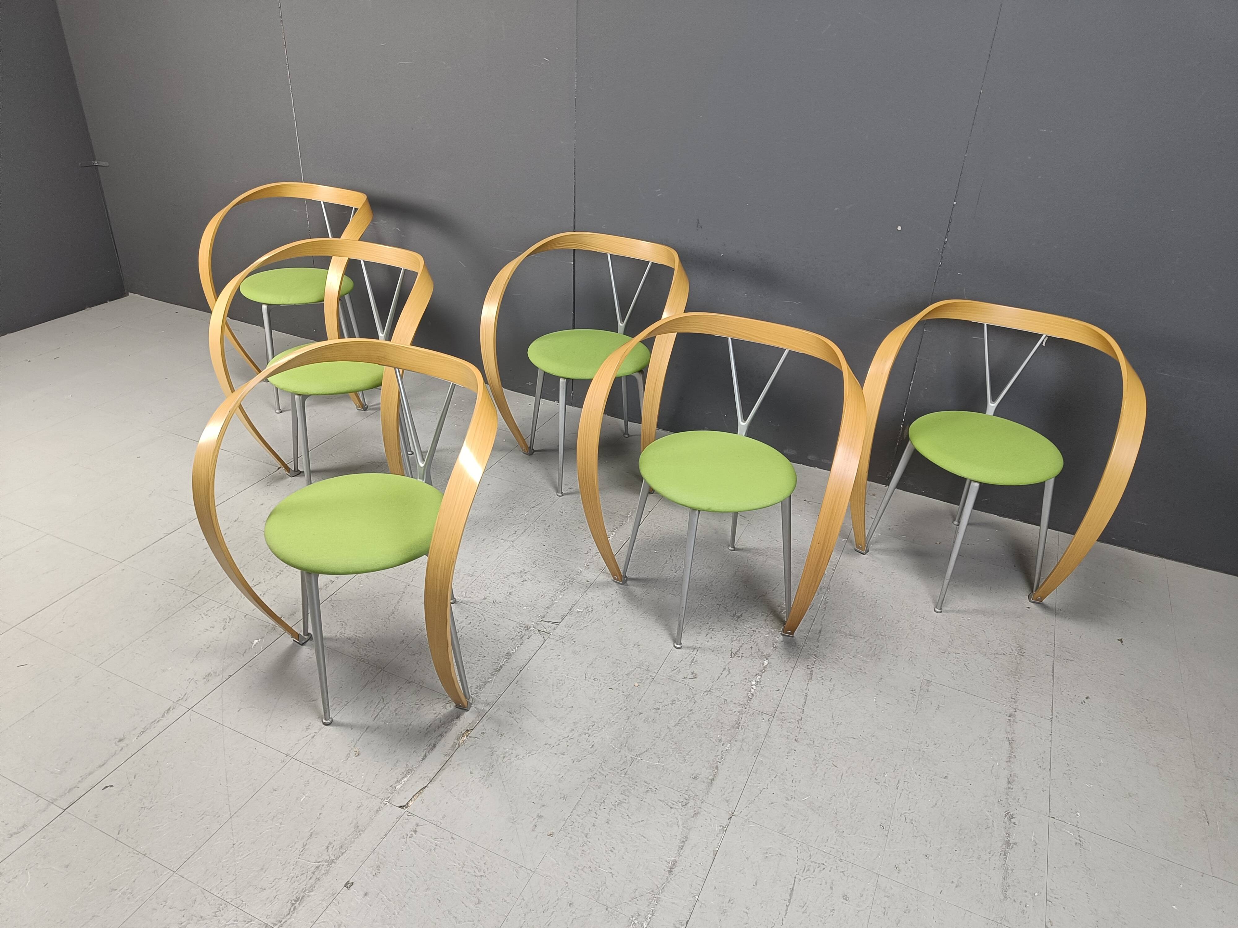 Revers Dining Chairs by Andrea Branzi for Cassina, 1993