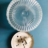 Plafonnier rond en verre ciselé