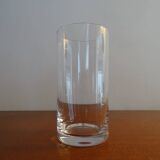 Daum France crystal tumbler glass timeless design signed 12.3 cm