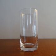 Daum France crystal tumbler glass timeless design signed 12.3 cm