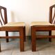Set of 2 Scandinavian chairs, 1960s. Seats to be redone.