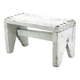 Small grey bench or wooden step stool, plant stand from the 1950s.