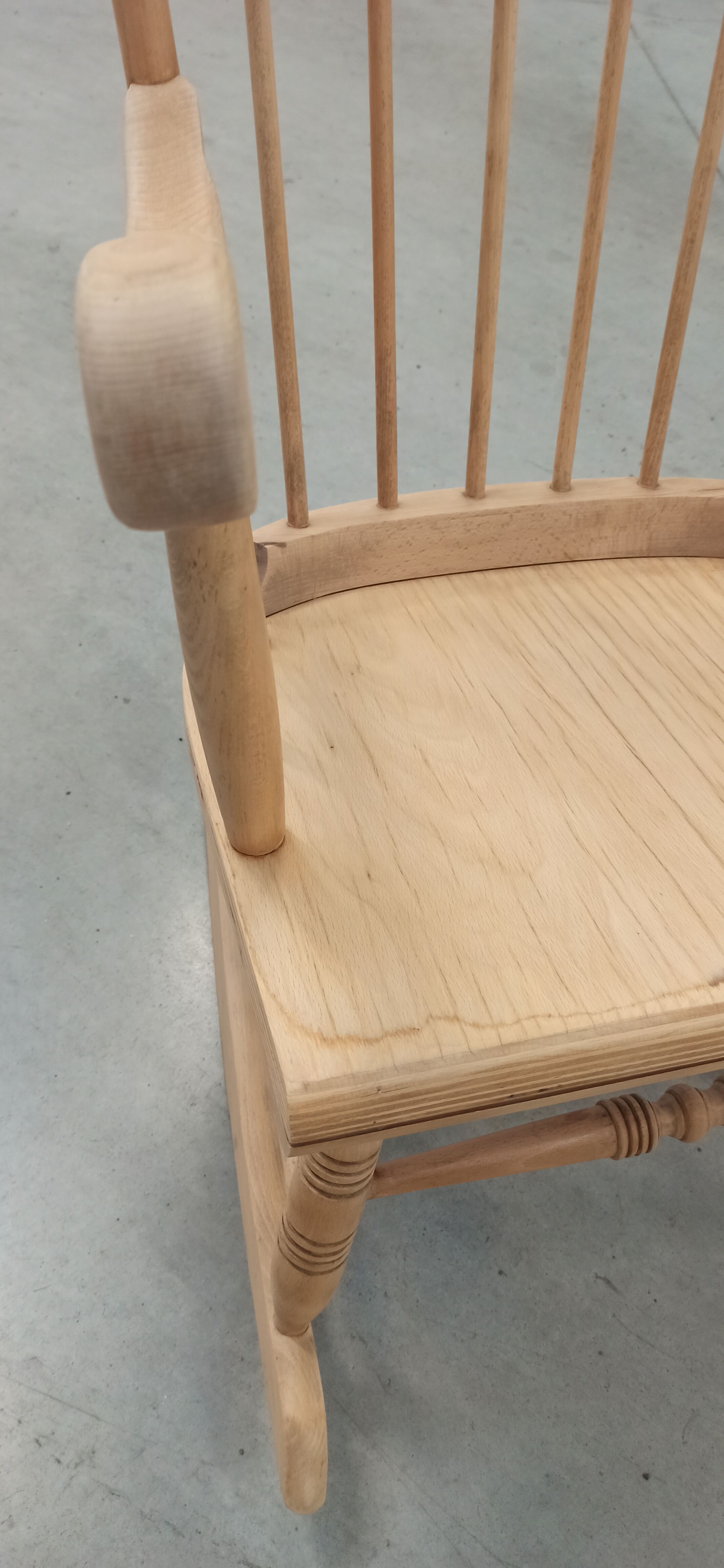 Wooden rocking chair 60's