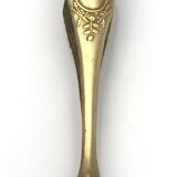 Sugar or ice cube tongs, gold star stamp with lion paw finish