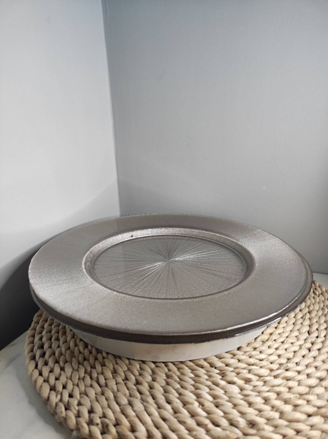 Silver plated dinner plates