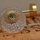 Brass and moulded glass sconce