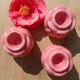 Ceramic pink flower candlestick