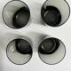 Set of 4 smoked glasses