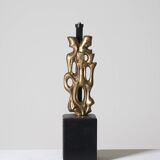 Pied de lampe sculpture Philippe Gabriel Papineau