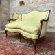 Sofa in natural wood style Louis XV XIX th century