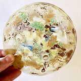 Saladier et 6 bols en verre artisanal