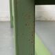 Green wooden bench