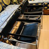 Set of 2 Gavina chairs in the style of the Wassily Chair (Model B3) by Marcel Breuer.