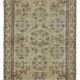 Handwoven anatolian beige carpet 140 cm x 275 cm