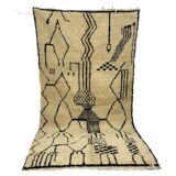 Handmade wool Berber rug 278 X 150 CM