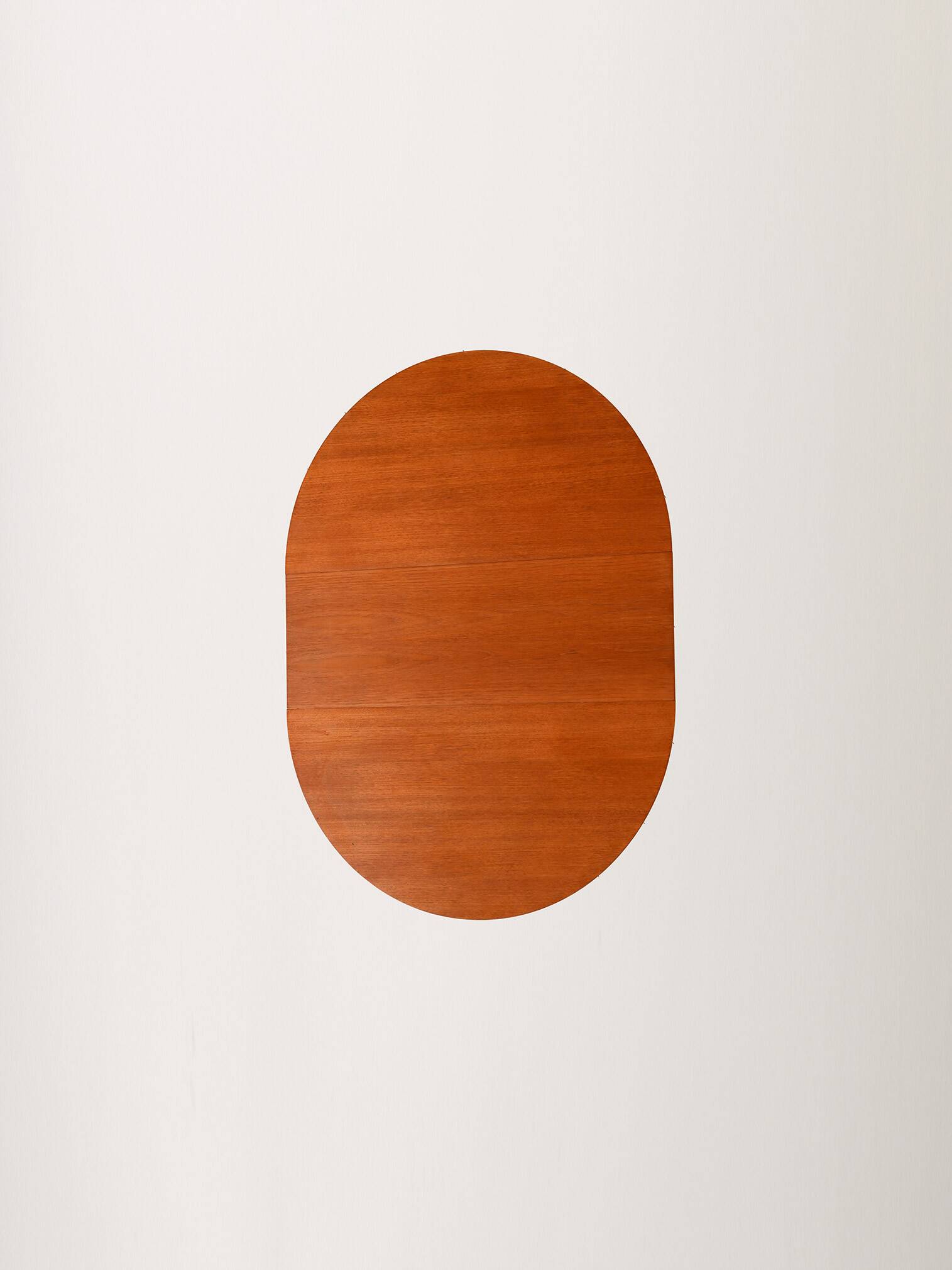 Scandinavian round extendable teak table 1960s