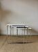 3 nesting tables – chrome steel & laminated top