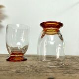 6 vintage liquor glasses
