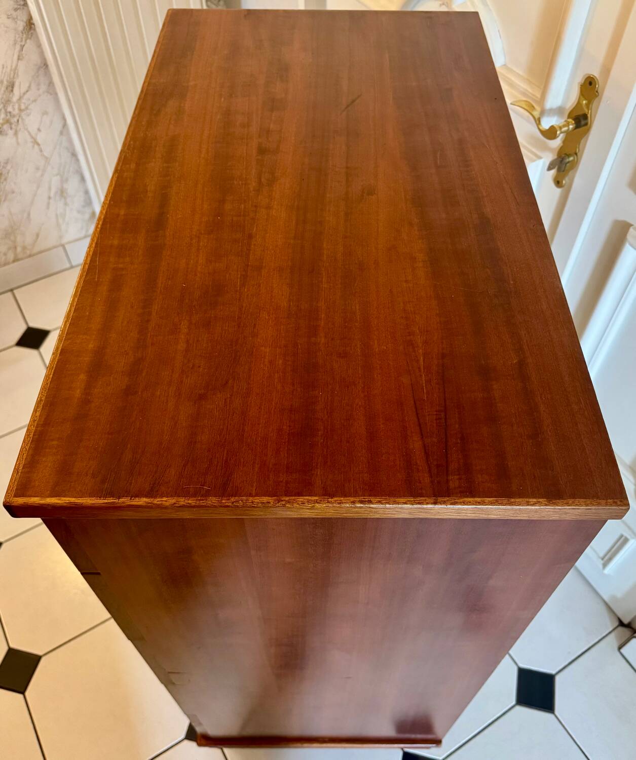 Vintage chiffonier with compass feet