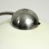 Large Mid Century metal table lamp with plastic shade by Schanzenbach Germa