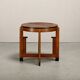 Dutch Art Deco Modernist Amsterdam School side table in Oak