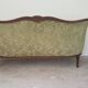 Upholstered sofa in Green Velvet