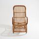 Fauteuil en rotin, années 1950